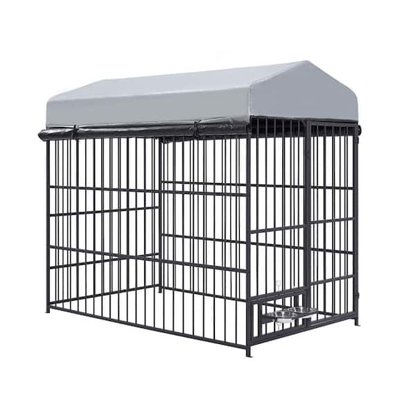 Avex Large Dog Kennel Outdoor Pet Pens Dogs Run Enclosure Animal Hutch Metal Coop Fence with Roof Cover