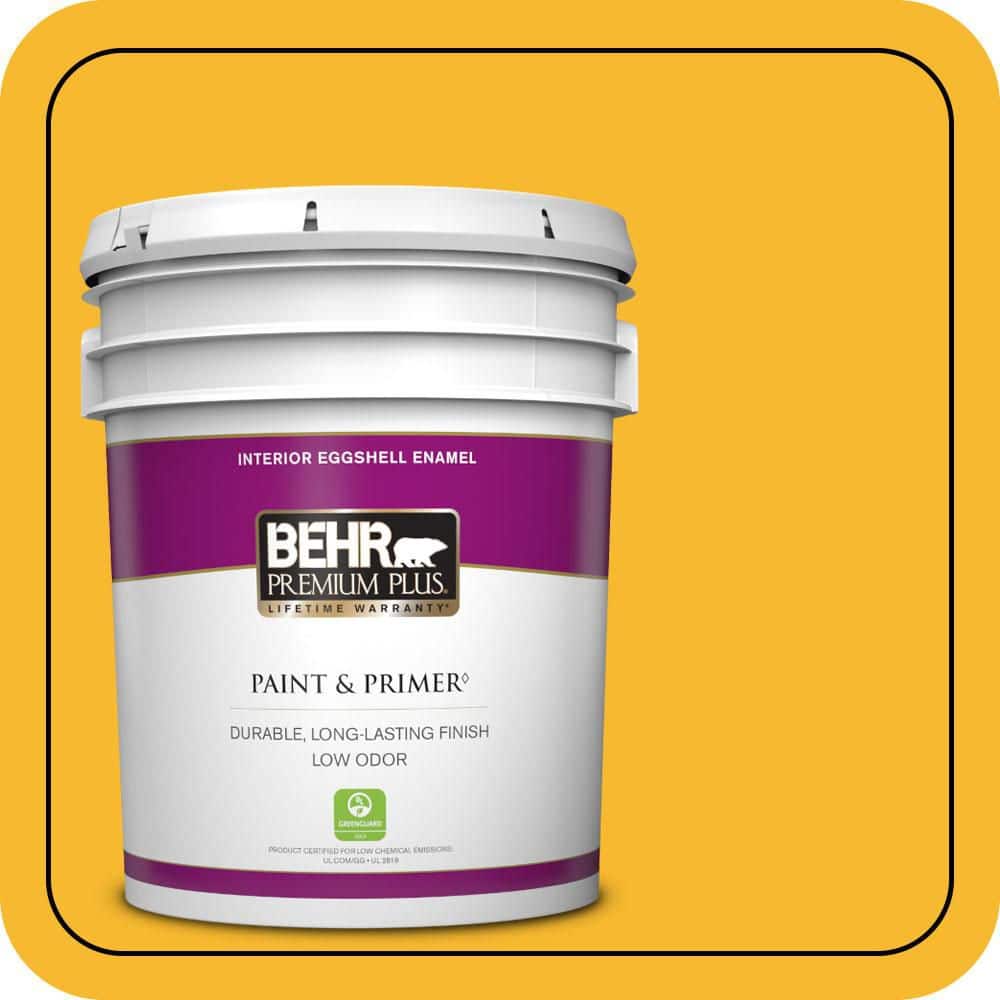 5 gal. Home Decorators Collection #HDC-MD-02A Yellow Groove Eggshell Enamel Low Odor Interior Paint & Primer price history on PriceWatchPro
