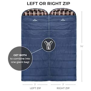 90 in. 25-Degree Left Zipper Sleeping Bag, Cot