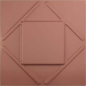19 5/8 in. x 19 5/8 in. Aubrey EnduraWall Decorative 3D Wall Panel, Champagne Pink (12-Pack for 32.04 Sq. Ft.)