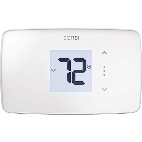 Sensi Lite Wi-Fi 7-Day Programmable Thermostat, Touchscreen Display, Data Privacy, C-Wire Not Required, White