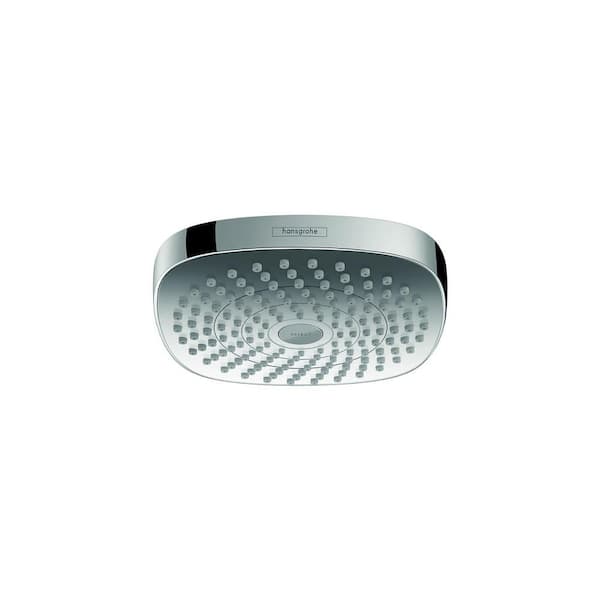 Hansgrohe Croma Select E 2-Spray Patterns 7.4 in. Wall Mount Fixed Shower Head in Chrome