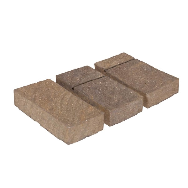 Valestone Hardscapes Domino 11.75 in. x 6 in. x 2.25 in. Gascony Tan Concrete Paver