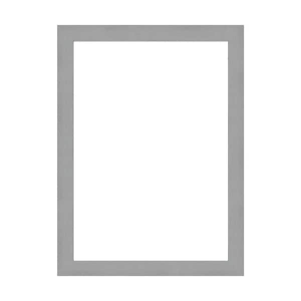 Amanti Art Mirror Makeover Brushed Nickel 23.25 in. W x 31.25 in. H Bathroom Mirror Frame Border Kit-Fits a 22x30 mirror