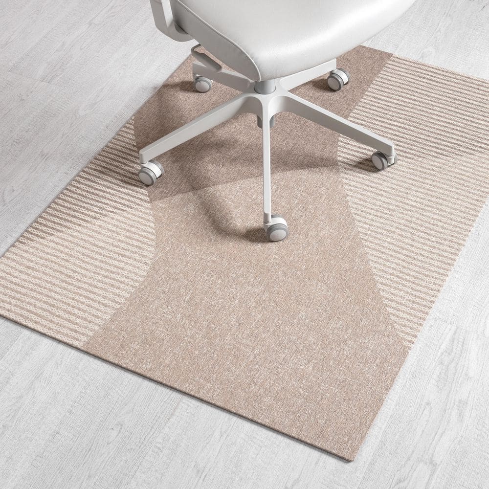 Woven Wave Multi Colored 36 in. x 48 in. Polyester Chair Mat price history on PriceWatchPro