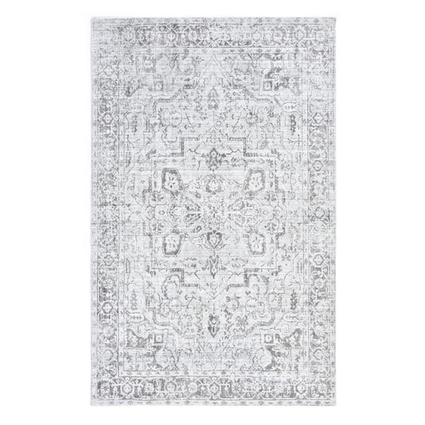 Geneva Contemporary Light Gray 9 ft. x 12 ft. Handmade Area Rug