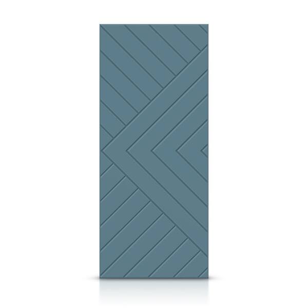 CALHOME 36 in. x 96 in. Hollow Core Dignity Blue Painted Composite MDF Interior Door Slab