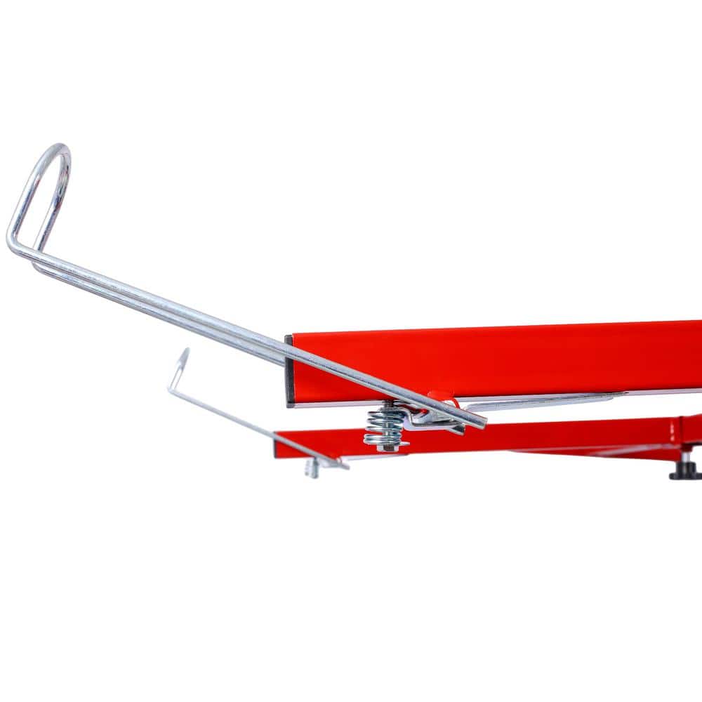 Red Heavy Duty Rolling Caster Drywall Panel Hoist with 150 lb Capacity