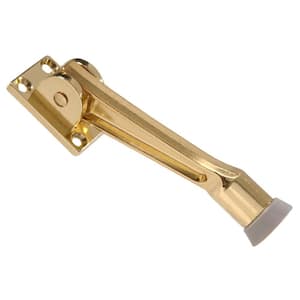 5 in. Brass Kickdown Door Stop (5-Pack)