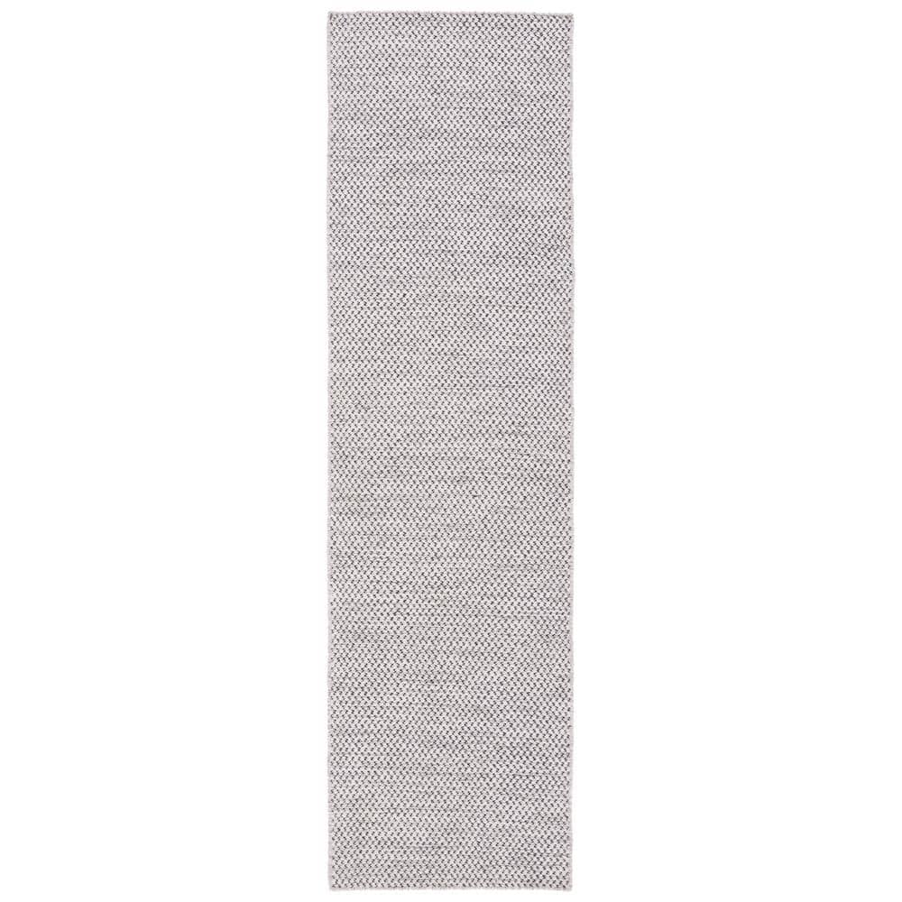 Ivory Flat Woven Wool Handmade Reversible Runner Rug