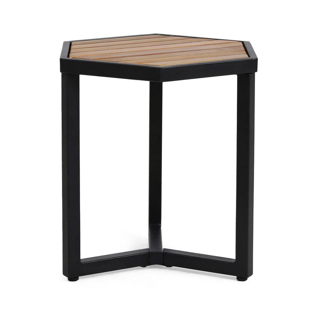 1-Piece 15.75 in. W x 13.5 in. D x 16 in. H Beige Metal and Wood ...