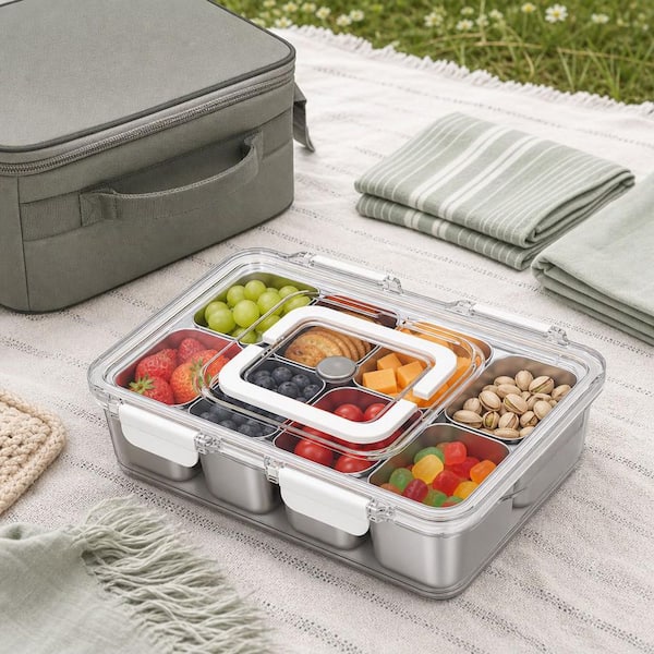 【新品】PEWTACTICAL SSタイプ Brunch Box マルチカム Numhew 1-Set 8-Compartment Stainless Steel Divided Food Storage
