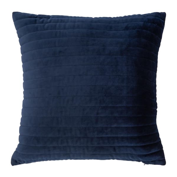 SAFAVIEH Darza Dark Blue 16 in. X 16 in. Throw Pillow
