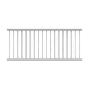 8 ft. x 42 in. White Vinyl Bella Premier Series Rail Kit with Square Balusters