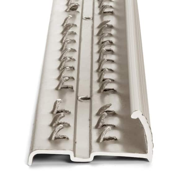 Satin Nickel 1-3/8 in. x 72 in. Carpet Trim Transition Strip