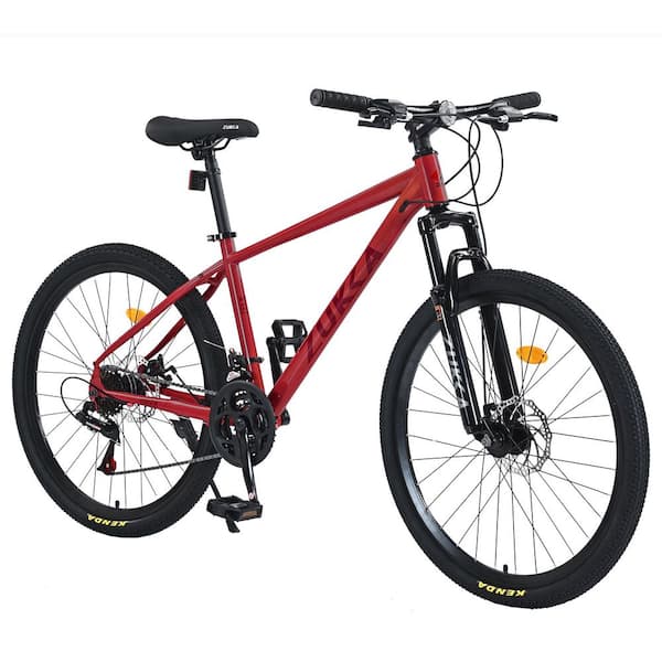26 in. Road Bike, 24-Speed Suspension Outdoor Mountain Bike, Racing Bike City Commuting Road Bicycle for Men and Women