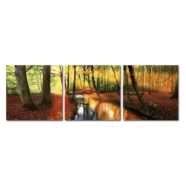Baxton Studio Forest Oasis Unframed Photography Wall Art 20 in. x 20 in