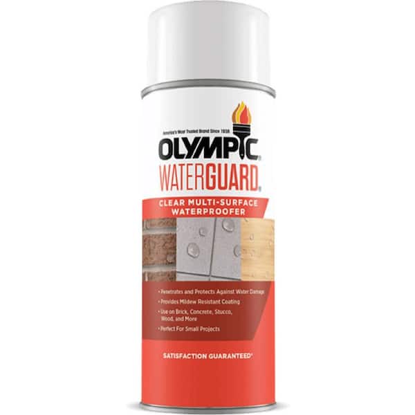 Olympic WaterGuard 11 oz. Clear Exterior Multisurface Waterproofer Spray  55548XIS-54 - The Home Depot