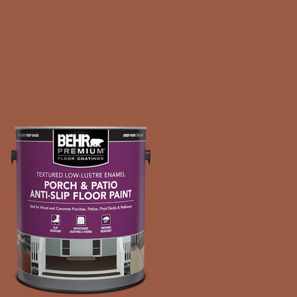 BEHR PREMIUM 1 gal. #PFC-15 Santa Fe Textured Low-Lustre Enamel Interior/Exterior Porch and Patio Anti-Slip Floor Paint