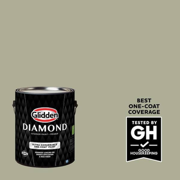 Glidden Diamond 1 gal. #PPG1029-4 Photo Gray Satin Interior Paint with Primer