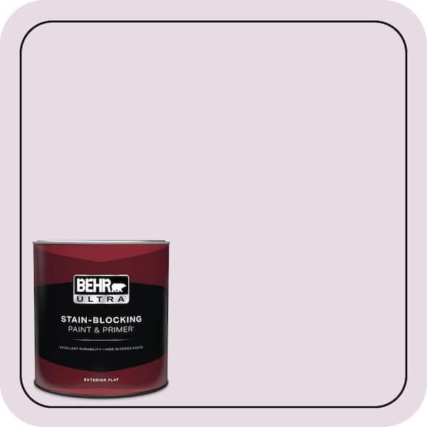 BEHR ULTRA 1 Qt. #680E-2 Iced Mauve Flat Exterior Paint & Primer