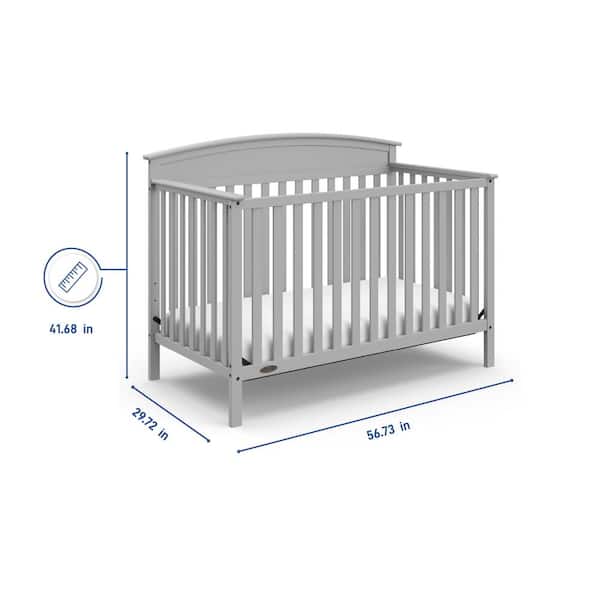 Wooden Baby Cot Bed & Deluxe Foam Mattress Converts to Junior Bed FREE DELIVERY 