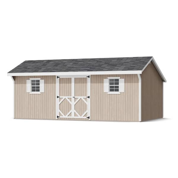 Classic Saltbox 12 ft. x 20 ft. Outdoor Wood Storage Shed Panelized Kit with Operable Windows and Floor (240 sq. ft)