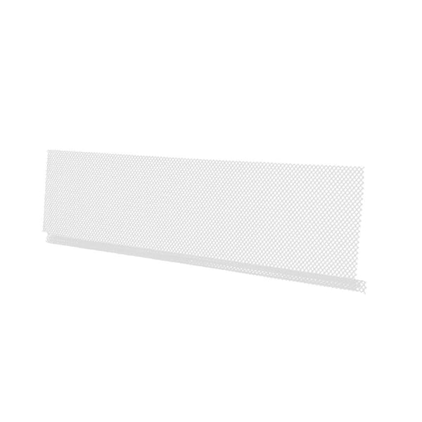 Lock On Filter 3 ft. White Metal Gutter Guard