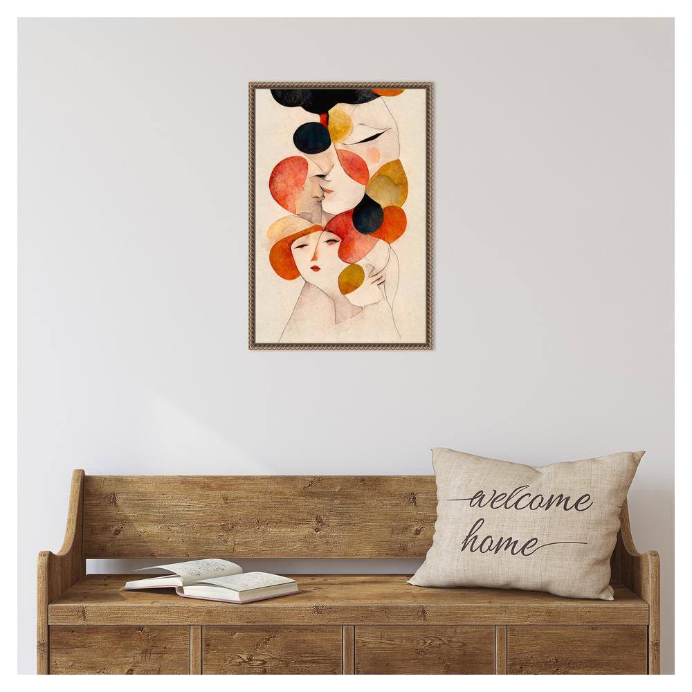 Abstract Devotion Beaded Framed Canvas Wall Art, 16 x 23