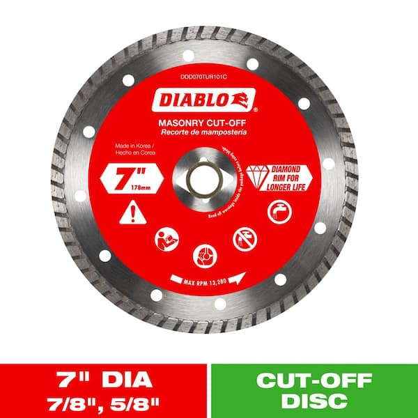 7 in. Diamond Balde Turbo Rim Masonry Cut Off