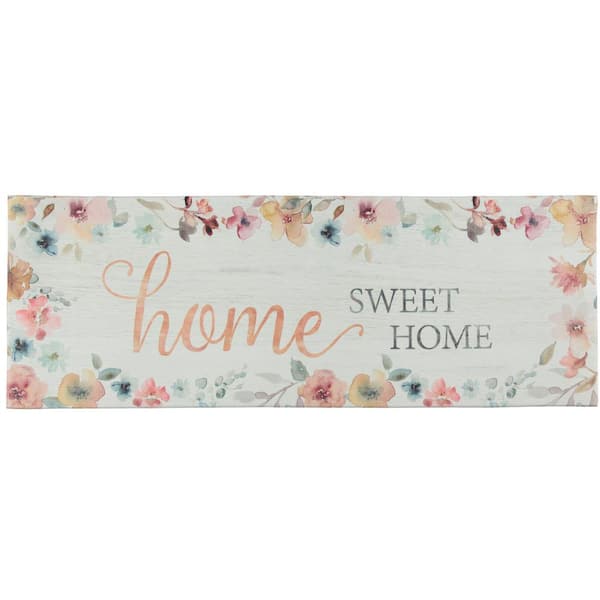 Home Sweet Home 19.6 in. x 55 in. Anti-Fatigue Kitchen Runner Rug Mat