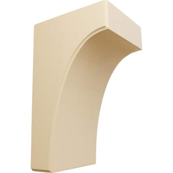 Ekena Millwork 6 in. x 5-1/2 in. x 10 in. Unfinished Maple Clarksville Corbel