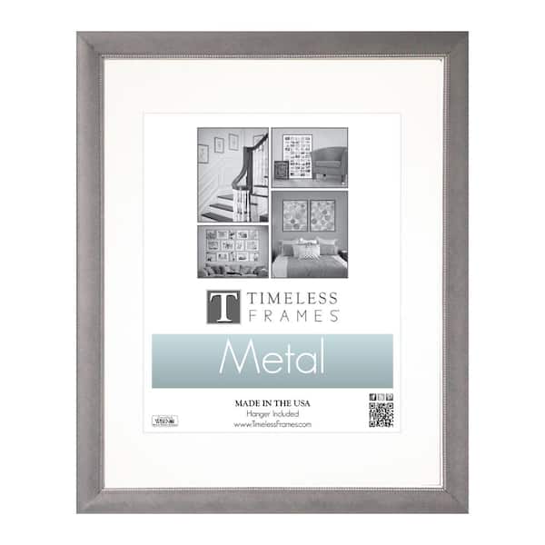 Timeless Frames 16x20 Metal Silver Beaded