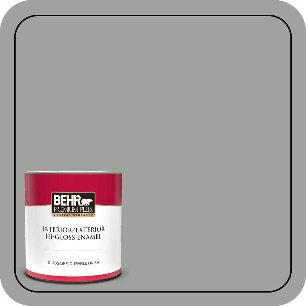 1 qt. #710F-4 Sage Gray Hi-Gloss Enamel Interior/Exterior Paint & Primer price history on PriceWatchPro