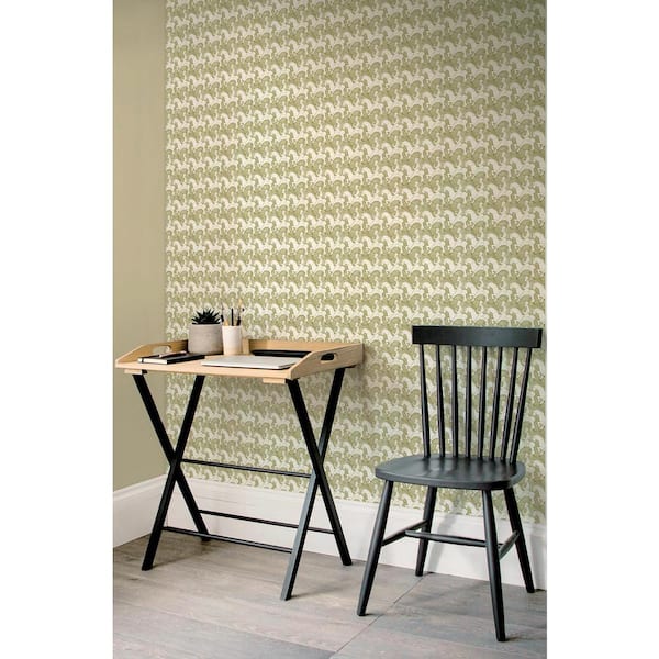 Trixie Beige Horsemen Paper Strippable Roll (Covers 74.3 sq. ft.)