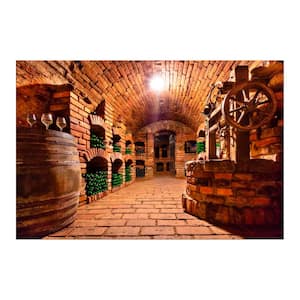 47 in. x 32 in. ''Vintage Press'' Tempered Glass Wall Art