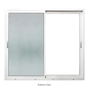 Teza 155 Series 72 in. W. x 96 in. White Universal Hand Aluminum Multi-Sliding Door