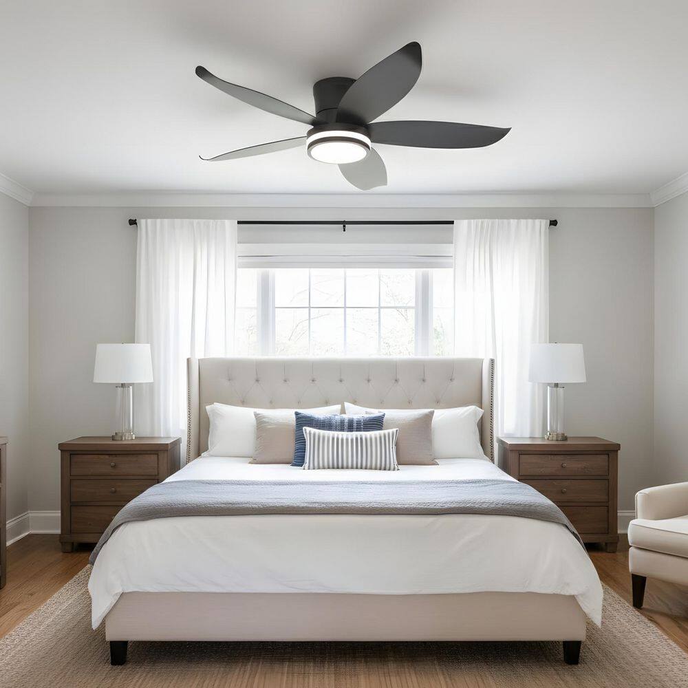 42 in. LED Indoor Black Ceiling Fan with 3 CCT, Remote/APP Remote, 6 Speed Adjustment, Reversible Fan Blades price history on PriceWatchPro