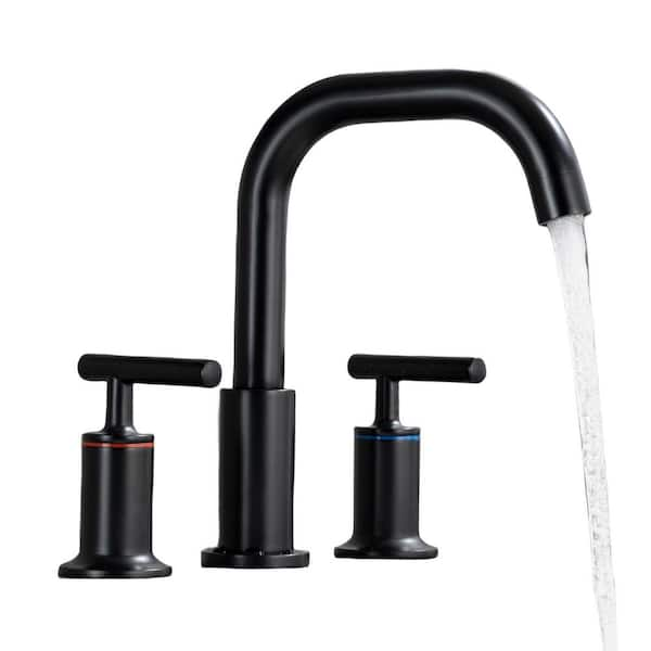 Bathroom Sink Faucet Widespread with Pop-Up Drain Assembly And