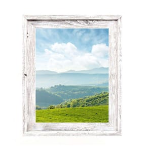 Rustic Farmhouse Signature Series 8.5 in. x 11 in. White Wash Reclaimed Picture Frame