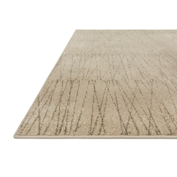Bowery Beige/Pepper 2 ft. 3 in. x 4 ft. Contemporary Geometric Area Rug