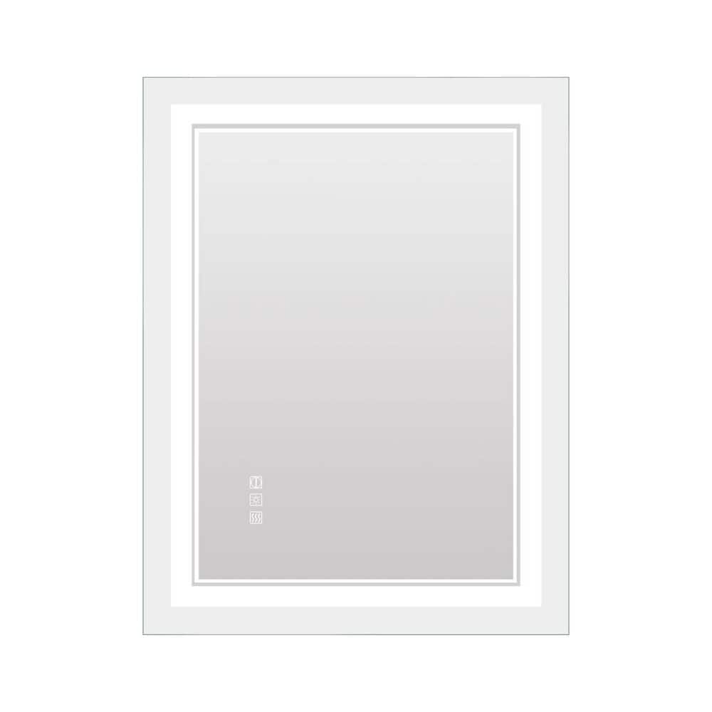 24 in. W x 40 in. H Rectangular Aluminum Framed LED Wall Mount Anti-Fog Mod