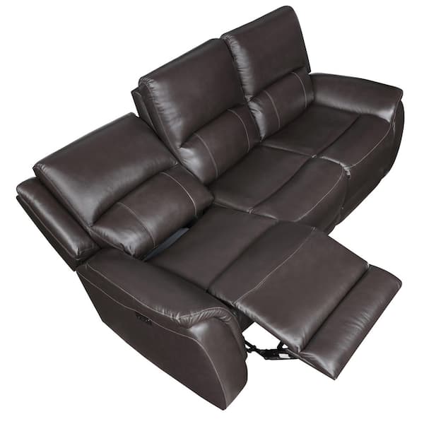 Steve Silver Alexandria 3 Piece Brown Reclining Leather Room Set