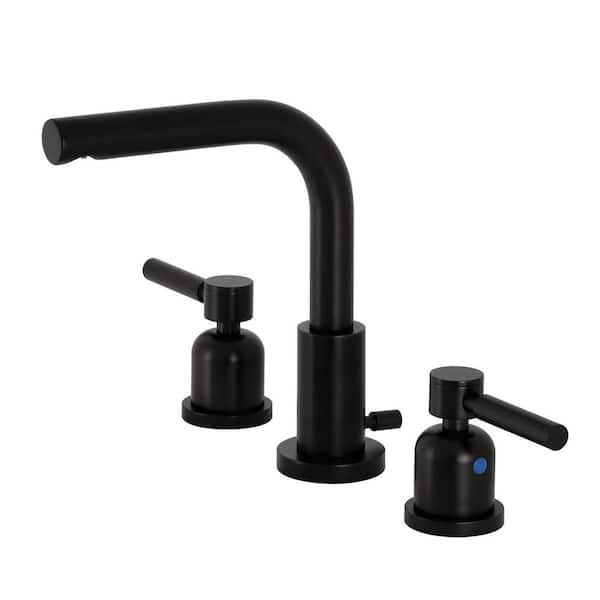Kingston Brass Concord 8 in. Widespread 2-Handle Bathroom Faucet in Matte Black