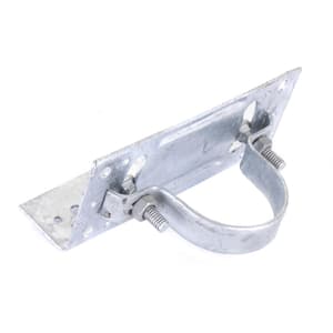 Chain Link Fence Adjustable 2-3/8 in. Galvanized Steel Wood-Adaptor Clamp