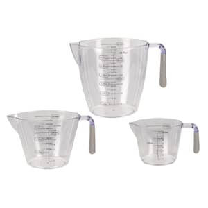 3-Piece Measuring Cup with Rubber Grips