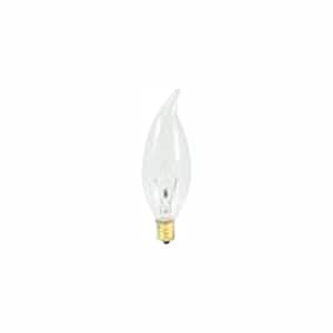 40-Watt Warm White Light CA10 (E12) Candelabra Screw Base Dimmable Clear Incandescent Light Bulb,2700K (50-Pack)