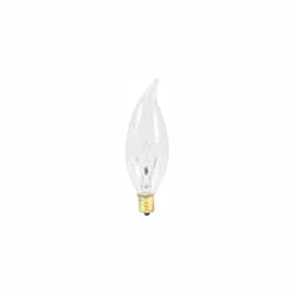 Bulbrite 40-Watt Warm White Light CA10 (E12) Candelabra Screw Base Dimmable Clear Incandescent Light Bulb,2700K (50-Pack)