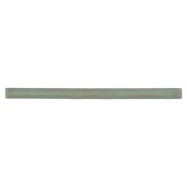 Celine 0.5" x 8" Matte Porcelain Jolly Trim in Sage (1.84 sq, ft,/case)