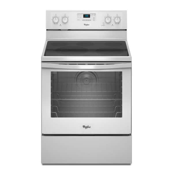 Whirlpool 6.2 cu. ft. Electric Range with Self-Cleaning Convection Oven in White